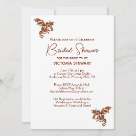 ドラゴンファンタジーブライダルシャワー招待 招待状