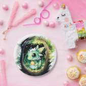 ドラゴンファンタジーベビーシャワー ペーパープレート (パーティー)