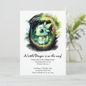 ドラゴンファンタジーベビーシャワー 招待状 (スタンド正面)