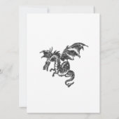 ドラゴンファンタジーホワイトブライダルシャワー 招待状 (裏面)