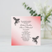 ドラゴンファンタジーレッド結婚式招待状 招待状 (スタンド正面)