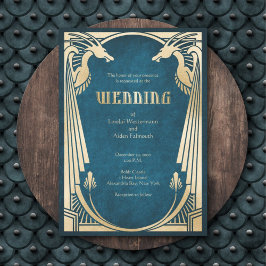 ドラゴンファンタジー モダンデコ ウェディング 招待状