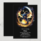 ドラゴンファースト誕生日 招待状 (正面/裏面)