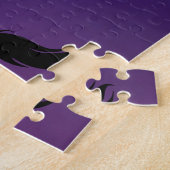 ドラゴンフェアリーユニコーンファンタジーツリーと満月 ジグソーパズル (側面)