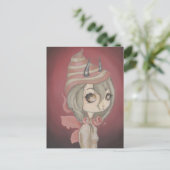 ドラゴンフェアリー葉書ピンク ポストカード (スタンド正面)