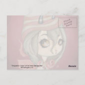 ドラゴンフェアリー葉書ピンク ポストカード (裏面)