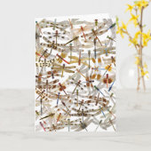 ドラゴンフライがガロール!グリーティングカード カード (黄色い花)