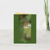 ドラゴンフライすべての良い事野生と無料のノートカード サンキューカード (裏面)