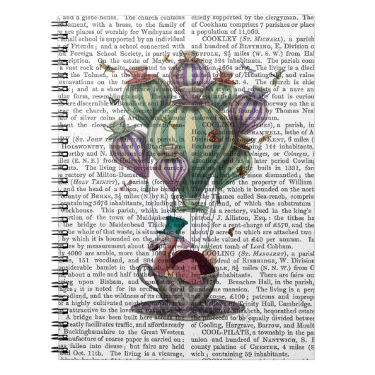 ドラゴンフライとティーカップのドド ノートブック (正面)