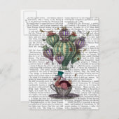 ドラゴンフライとティーカップのドド ポストカード (正面/裏面)