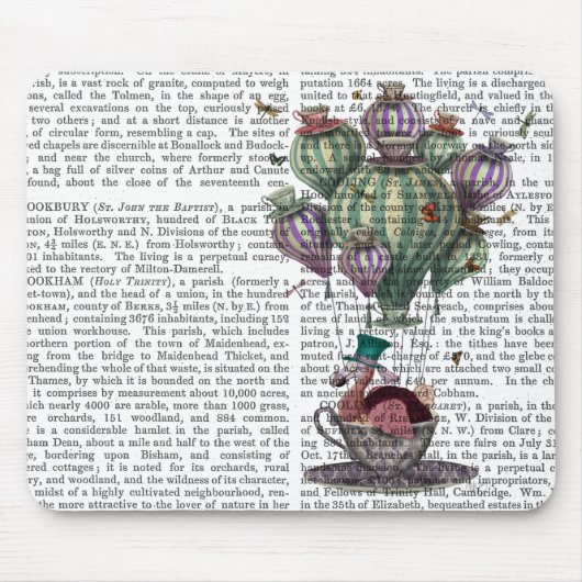 ドラゴンフライとティーカップのドド マウスパッド (正面)