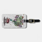 ドラゴンフライとティーカップのドド ラゲッジタグ (正面横)