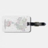 ドラゴンフライとティーカップのドド ラゲッジタグ (裏面横)