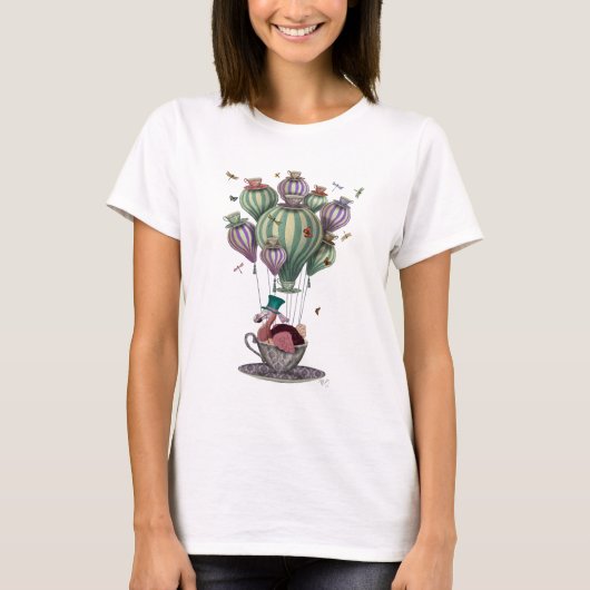 ドラゴンフライとティーカップのドド Tシャツ (正面)