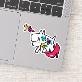 ドラゴンフライとドギー楽しむ歩くドードル シール