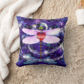 ドラゴンフライとフェアリーライト クッション (ブランケット)