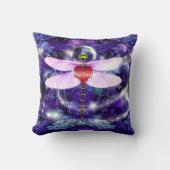 ドラゴンフライとフェアリーライト クッション (正面)