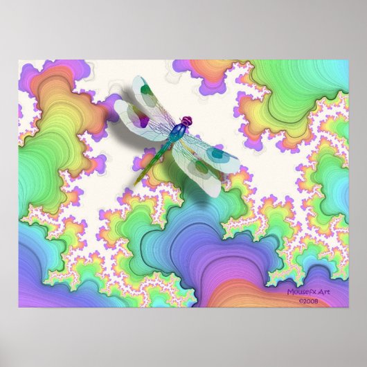 ドラゴンフライのポスター（パステル） ポスター (正面)