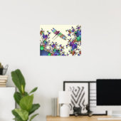 ドラゴンフライのポスター(Mardigras) ポスター (ホームオフィス)