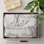 ドラゴンフライのワイルドフラワーフランスのスクリプトの切り離しアイディア 薄葉紙 (ギフト)