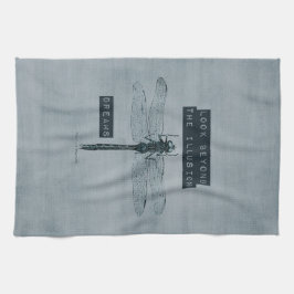 ドラゴンフライの夢の幻想 キッチンタオル