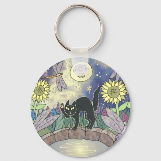ドラゴンフライの庭の真夜中 キーホルダー (正面)