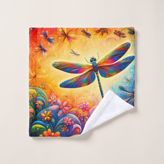 ドラゴンフライの旅 ウォッシュタオル (ウォッシュタオル)