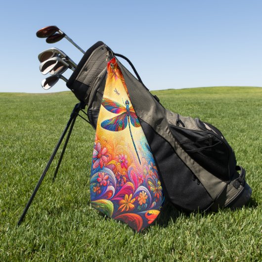 ドラゴンフライの旅 ゴルフタオル (グリーン)