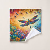 ドラゴンフライの旅 バスタオルセット (ウォッシュタオル)