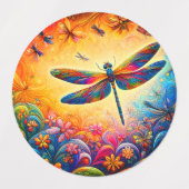 ドラゴンフライの旅 ラベル (デザイン1)