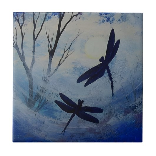 ドラゴンフライの豪華なタイル タイル (正面)