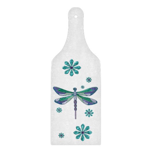 ドラゴンフライエレガントジュエードフォークアート カッティングボード (正面)