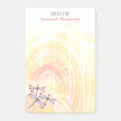 ドラゴンフライオーバーパステルカラーカスタム抽象芸術 ポストイット (正面)