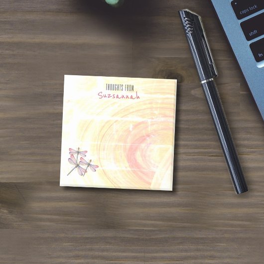 ドラゴンフライオーバーパステルカラーカスタム抽象芸術 ポストイット