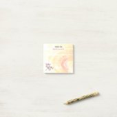 ドラゴンフライオーバーパステルカラーカスタム抽象芸術 ポストイット (デスク上)