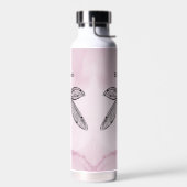 ドラゴンフライカッコいいコテージコーレピンク名 ウォーターボトル (左面)
