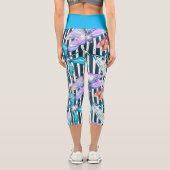 ドラゴンフライカラフルカプリスと黒いストライプ カプリレギンス (裏面)