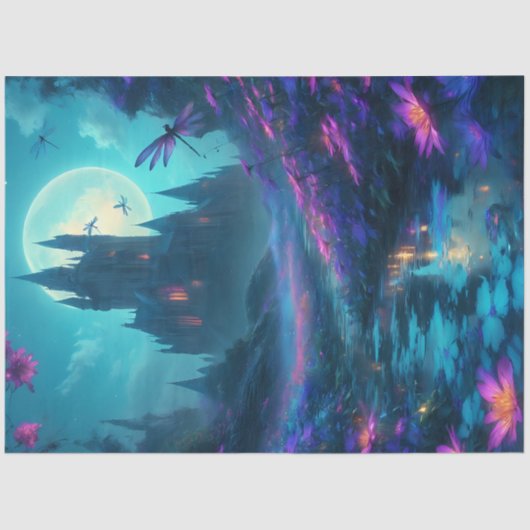 ドラゴンフライキャッスルティッシュペーパー 薄葉紙 (正面)