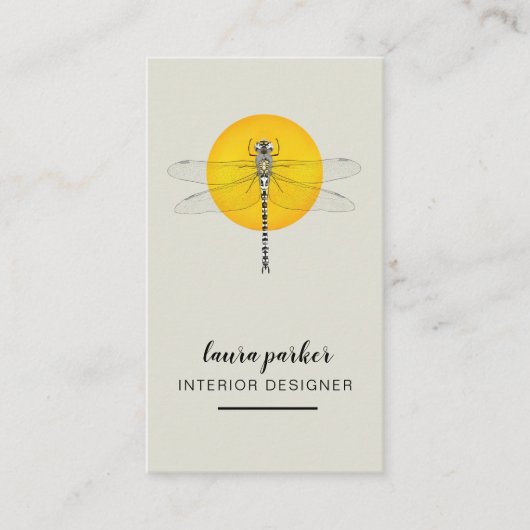 ドラゴンフライクリエイティブデザイナー自然コンサルタント 名刺 (正面)