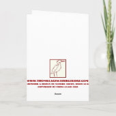 ドラゴンフライクリスマスツリー – 自然の付け合わせ シーズンカード (裏面)