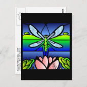 ドラゴンフライティファニースタイルはがき ポストカード (正面/裏面)