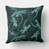 ドラゴンフライディスコミッドナイトブルー クッション (裏面)