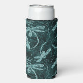 ドラゴンフライディスコミッドナイトブルー スリム缶クーラー (Seltzer正面)