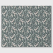 ドラゴンフライドリームアンドコーンフラワーヴィンテージ ラッピングペーパー (フラット)