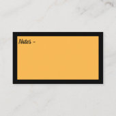 ドラゴンフライネオンウィングブラック金ゴールド  名刺 (裏面)