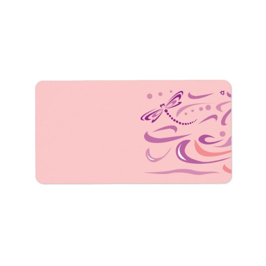 ドラゴンフライバルミツワー差出人住所ラベル ラベル (正面)