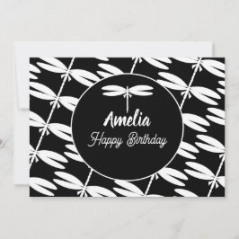 ドラゴンフライバースデーパーティー白黒の色 シーズンカード