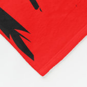 ドラゴンフライパターン(の模様が)あるデコール フリースブランケット (角)