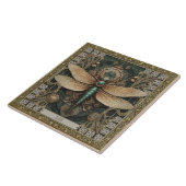 ドラゴンフライパーソナライズされたトライバルジュエルアーストーン タイル (側面)