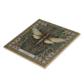 ドラゴンフライパーソナライズされたトライバルジュエルアーストーン タイル (側面)